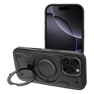 Apple iPhone 17 Pro ütésálló tok légpárnás sarkas, FROST ARMOR fekete