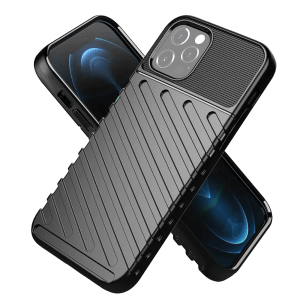 Apple iPhone 17 Air ütésálló tok légpárnás sarka, THUNDER fekete