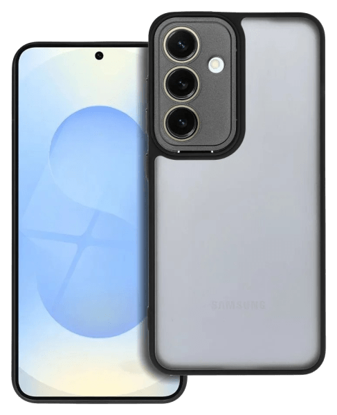 Samsung Galaxy S25 Plus (SM-S936B) szilikon tok kemény hátlap VARIETE fekete