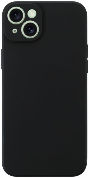 Apple iPhone 15 Plus szilikon tok kameravédővel matt fekete