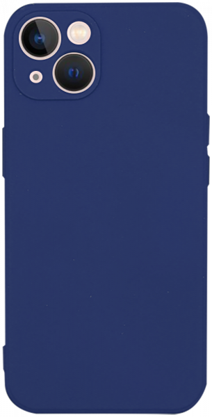 Apple iPhone 13 szilikon tok kameravédővel matt sötétkék
