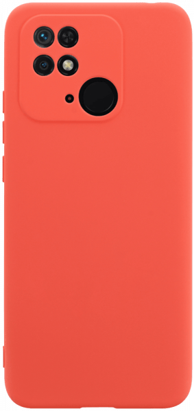 Xiaomi Redmi 10C szilikon tok kameravédővel matt barackszínű