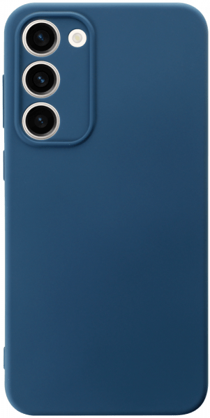 Samsung Galaxy S23 Plus (SM-S916B) szilikon tok kameravédővel matt sötétkék