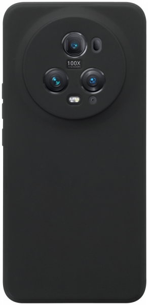 Honor Magic 5 Pro szilikon tok kameravédővel matt fekete