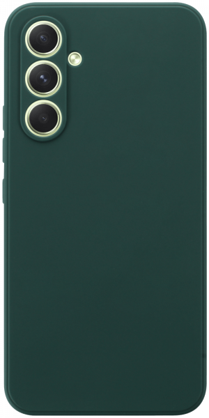 Samsung Galaxy A54 (SM-A546B) szilikon tok kameravédővel matt sötétzöld