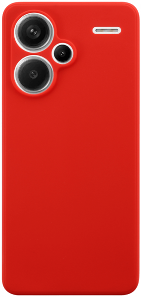 Xiaomi Redmi Note 13 Pro Plus 5G szilikon tok kameravédővel matt piros