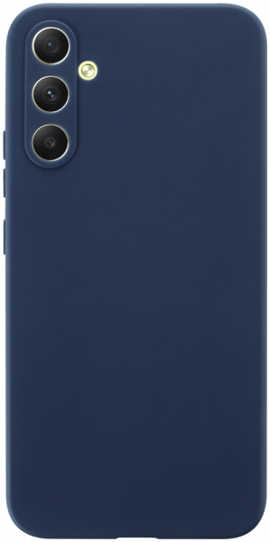 Samsung Galaxy A34 (SM-A346B) szilikon tok kameravédővel matt sötétkék