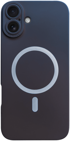 Apple iPhone 16 Plus szilikon tok gyári MagSafe kameravédővel sötétkék