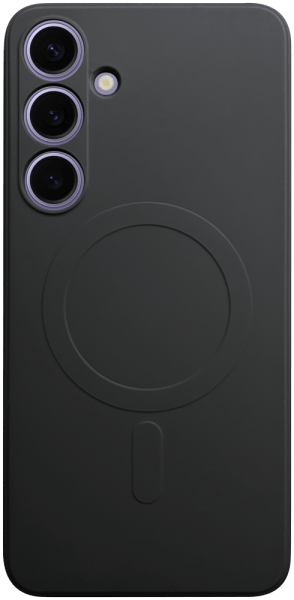 Samsung Galaxy S24 Plus (SM-S926B) szilikon tok gyári MagSafe kameravédővel fekete