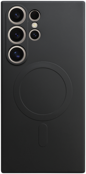 Samsung Galaxy S24 Ultra (SM-S928B) szilikon tok gyári MagSafe kameravédővel fekete