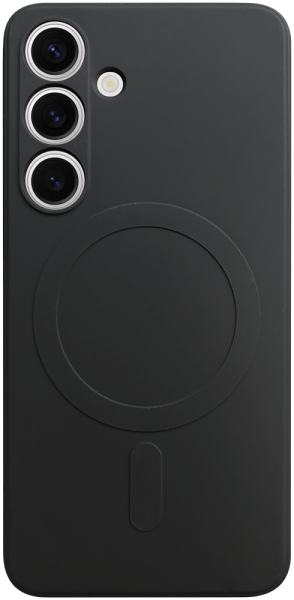 Samsung Galaxy S24 (SM-S921B) szilikon tok gyári MagSafe kameravédővel fekete