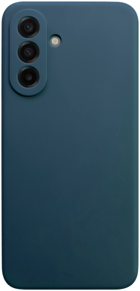 Samsung Galaxy A17 4G (SM-A175F) szilikon tok kameravédővel matt sötétkék