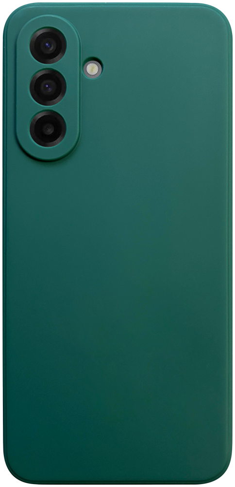 Samsung Galaxy A17 4G (SM-A175F) szilikon tok kameravédővel matt sötétzöld