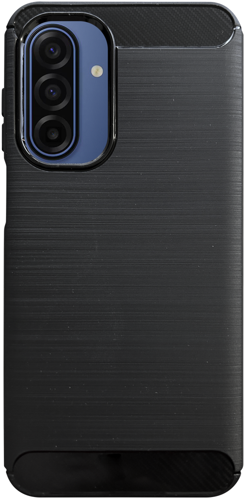 Samsung Galaxy A17 5G (SM-A176B) ütésálló szilikon tok szálcsiszolt-karbon minta légpárnás sarok fekete