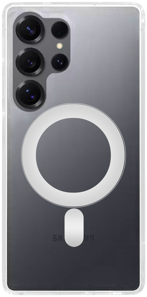 Samsung Galaxy S25 Ultra (SM-S938B) szilikon tok gyári MagSafe átlátszó