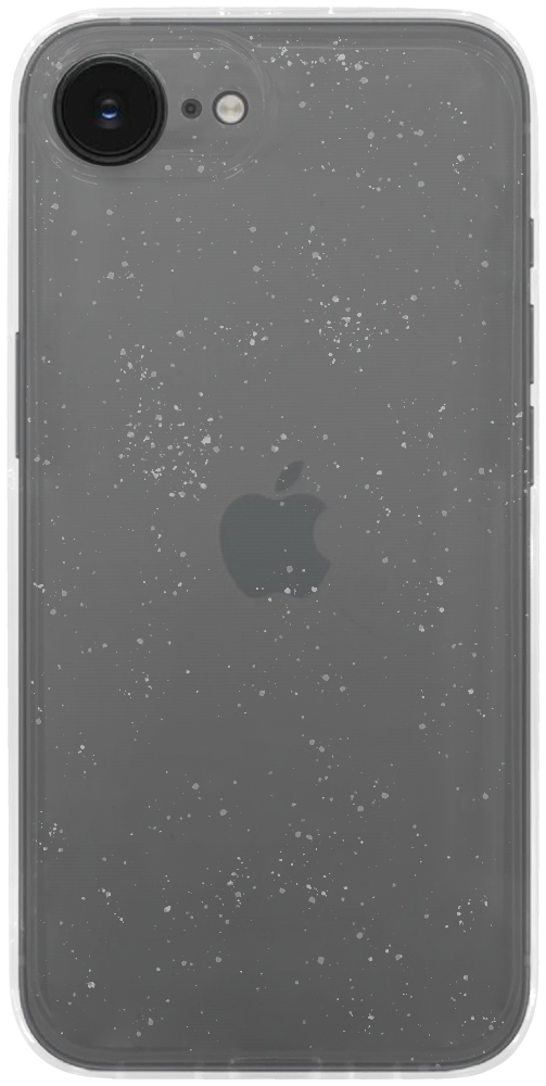 Apple iPhone 16e (SE 2025) szilikon tok csillogó átlátszó